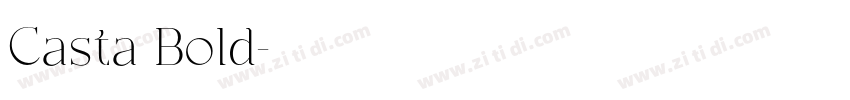 Casta Bold字体转换